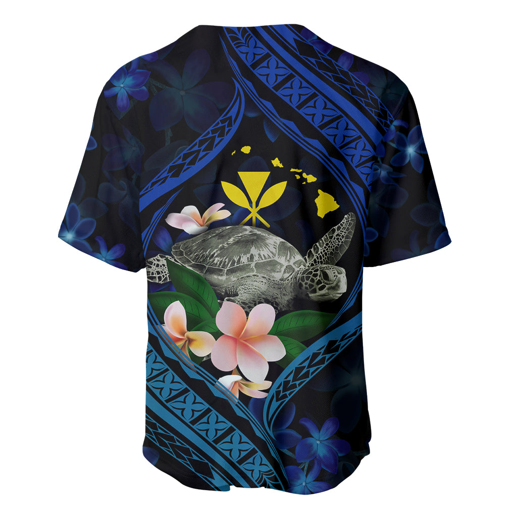 Hawaii Turtle Plumeria Flower Fanciful Baseball Jersey LT03 - Polynesian Pride