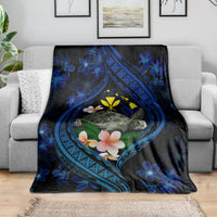 Hawaii Turtle Plumeria Flower Fanciful Blanket LT03 - Polynesian Pride