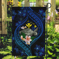Hawaii Turtle Plumeria Flower Fanciful Garden Flag LT03 Garden Flag Black - Polynesian Pride