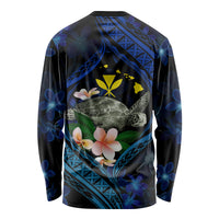 Hawaii Turtle Plumeria Flower Fanciful Long Sleeve Shirt LT03 - Polynesian Pride