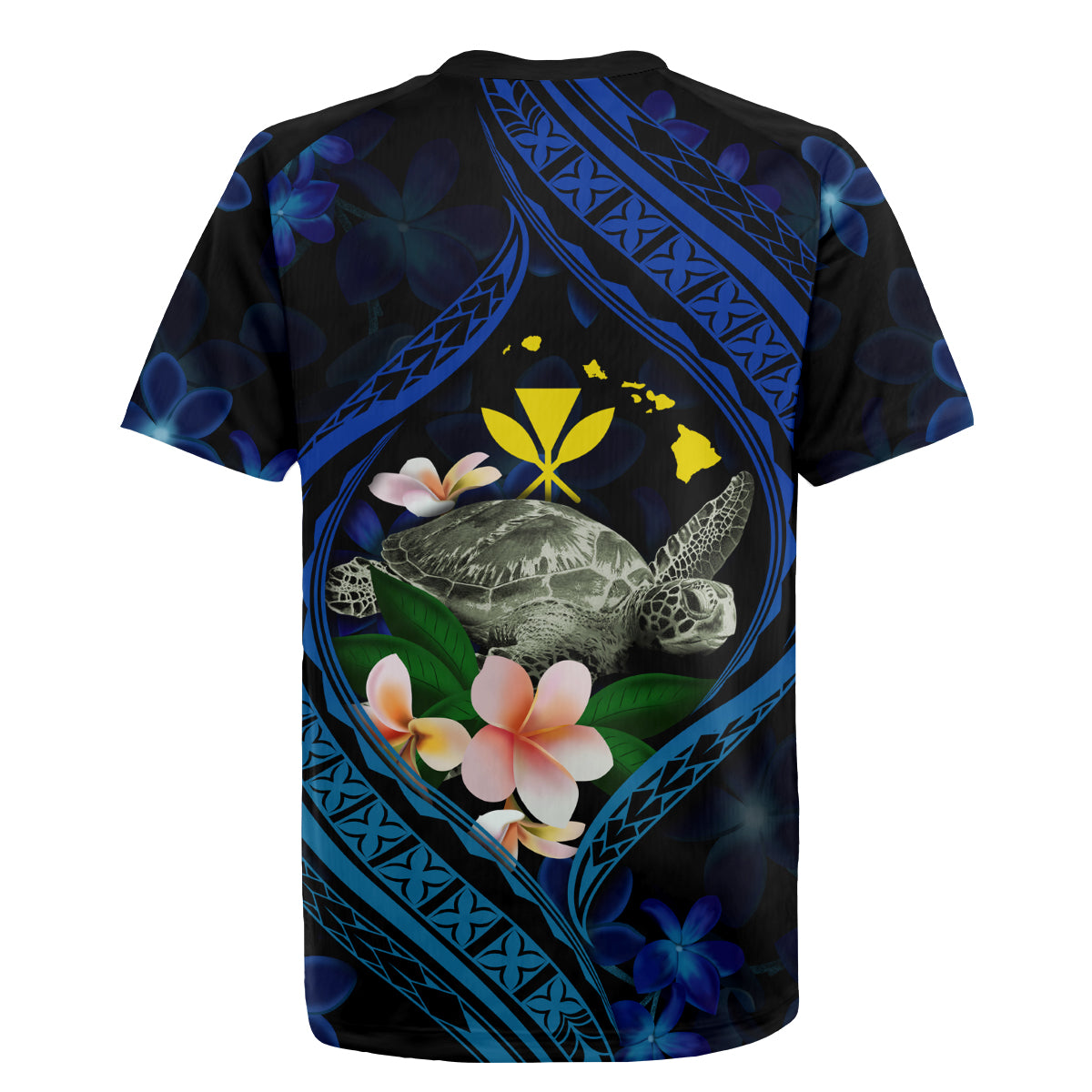 Hawaii Turtle Plumeria Flower Fanciful Rugby Jersey LT03 - Polynesian Pride