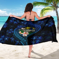 Hawaii Turtle Plumeria Flower Fanciful Sarong LT03 - Polynesian Pride