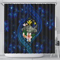 Hawaii Turtle Plumeria Flower Fanciful Shower Curtain LT03 - Polynesian Pride