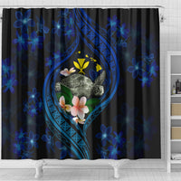 Hawaii Turtle Plumeria Flower Fanciful Shower Curtain LT03 - Polynesian Pride