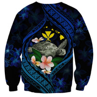 Hawaii Turtle Plumeria Flower Fanciful Sweatshirt LT03 - Polynesian Pride