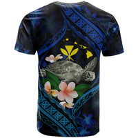 Hawaii Turtle Plumeria Flower Fanciful T Shirt LT03 - Polynesian Pride