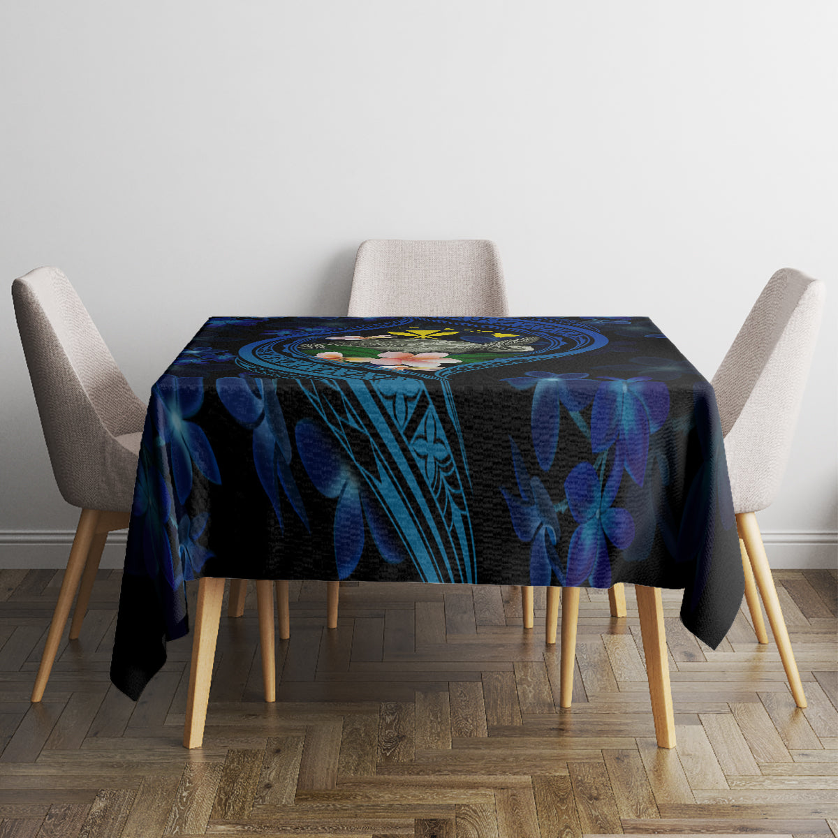 Hawaii Turtle Plumeria Flower Fanciful Tablecloth LT03 - Polynesian Pride
