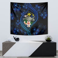 Hawaii Turtle Plumeria Flower Fanciful Tapestry LT03 - Polynesian Pride