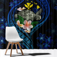 Hawaii Turtle Plumeria Flower Fanciful Window Curtain LT03 - Polynesian Pride