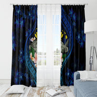 Hawaii Turtle Plumeria Flower Fanciful Window Curtain LT03 - Polynesian Pride