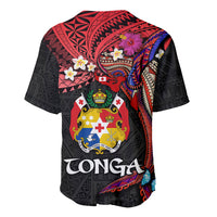 Tonga Emancipation Day Baseball Jersey Ngatu Humpback Whale Polynesian Flower LT03 - Polynesian Pride