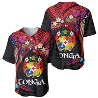 Tonga Emancipation Day Baseball Jersey Ngatu Humpback Whale Polynesian Flower LT03 - Polynesian Pride
