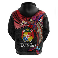 Tonga Emancipation Day Hoodie Ngatu Humpback Whale Polynesian Flower LT03 - Polynesian Pride