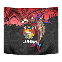 Tonga Emancipation Day Tapestry Ngatu Humpback Whale Polynesian Flower LT03 - Polynesian Pride