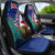 New Zealand Christmas Car Seat Cover Kiwi Bird Santa and Silver Fern Funny Haka Dance