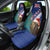 New Zealand Christmas Car Seat Cover Kiwi Bird Santa and Silver Fern Funny Haka Dance