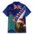 New Zealand Christmas Family Matching Mermaid Dress and Hawaiian Shirt Kiwi Bird Santa and Silver Fern Funny Haka Dance