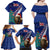 New Zealand Christmas Family Matching Off Shoulder Maxi Dress and Hawaiian Shirt Kiwi Bird Santa and Silver Fern Funny Haka Dance