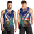 New Zealand Christmas Men Tank Top Kiwi Bird Santa and Silver Fern Funny Haka Dance