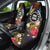 Cook Islands Independence Day Car Seat Cover Maroro and Kakaia with Hibiscus Flower Polynesian Pattern