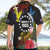 Cook Islands Independence Day Hawaiian Shirt Maroro and Kakaia with Hibiscus Flower Polynesian Pattern