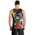 Cook Islands Independence Day Men Tank Top Maroro and Kakaia with Hibiscus Flower Polynesian Pattern