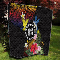 Cook Islands Independence Day Quilt Maroro and Kakaia with Hibiscus Flower Polynesian Pattern LT03 - Polynesian Pride