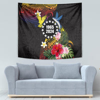 Cook Islands Independence Day Tapestry Maroro and Kakaia with Hibiscus Flower Polynesian Pattern LT03 - Polynesian Pride