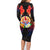 French Polynesia Bastille Day Family Matching Long Sleeve Bodycon Dress and Hawaiian Shirt Tiare Flower and National Seal Polynesian Pattern