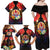 French Polynesia Bastille Day Family Matching Off Shoulder Maxi Dress and Hawaiian Shirt Tiare Flower and National Seal Polynesian Pattern