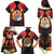 French Polynesia Bastille Day Family Matching Puletasi and Hawaiian Shirt Tiare Flower and National Seal Polynesian Pattern