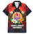 French Polynesia Bastille Day Family Matching Puletasi and Hawaiian Shirt Tiare Flower and National Seal Polynesian Pattern