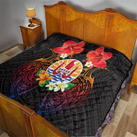 French Polynesia Bastille Day Quilt Tiare Flower and National Seal Polynesian Pattern LT03 - Polynesian Pride