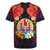 French Polynesia Bastille Day Rugby Jersey Tiare Flower and National Seal Polynesian Pattern