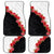 Hawaii Red Hibiscus Flowers Car Mats Polynesian Pattern With Half Black White Version