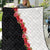 Hawaii Red Hibiscus Flowers Quilt Polynesian Pattern With Half Black White Version