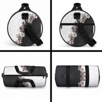 Hawaii Grayscale Hibiscus Flowers Duffle Bag LT03 - Polynesian Pride