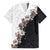 Hawaii Grayscale Hibiscus Flowers Family Matching Puletasi and Hawaiian Shirt Polynesian Pattern With Half Black White Version