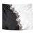 Hawaii Grayscale Hibiscus Flowers Tapestry Polynesian Pattern With Half Black White Version