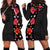 Hawaii Hibiscus and Plumeria Flowers Hoodie Dress Tapa Tribal Pattern Half Style Colorful Mode