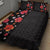 Hawaii Hibiscus and Plumeria Flowers Quilt Bed Set Tapa Tribal Pattern Half Style Colorful Mode