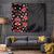 Hawaii Hibiscus and Plumeria Flowers Tapestry Tapa Tribal Pattern Half Style Colorful Mode