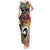 Vanuatu and Australia Together Tank Maxi Dress Kangaroo with Pig Tusk Indigenous Pattern