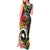 Vanuatu and Australia Together Tank Maxi Dress Kangaroo with Pig Tusk Indigenous Pattern