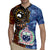 Samoa and Australia Together Rugby Jersey Kangaroo and Tribal Hibiscus Aboriginal Pattern