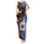 Samoa and Australia Together Tank Maxi Dress Kangaroo and Tribal Hibiscus Aboriginal Pattern