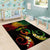 Personalised Pohnpei Independence Day Area Rug Polynesian Tattoo and Plumeria Reggae Color