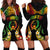 Personalised Pohnpei Independence Day Hoodie Dress Polynesian Tattoo and Plumeria Reggae Color