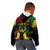 Personalised Pohnpei Independence Day Kid Hoodie Polynesian Tattoo and Plumeria Reggae Color