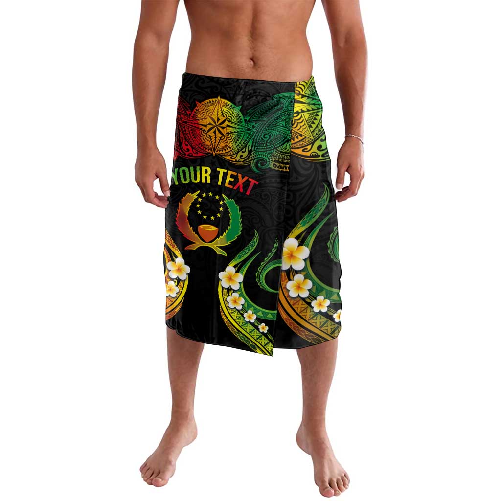 Personalised Pohnpei Independence Day Lavalava Polynesian Tattoo and Plumeria Reggae Color LT03 Reggae - Polynesian Pride